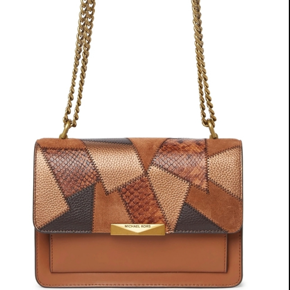 Michael Kors Jade Leather Chain Crossbody Bag